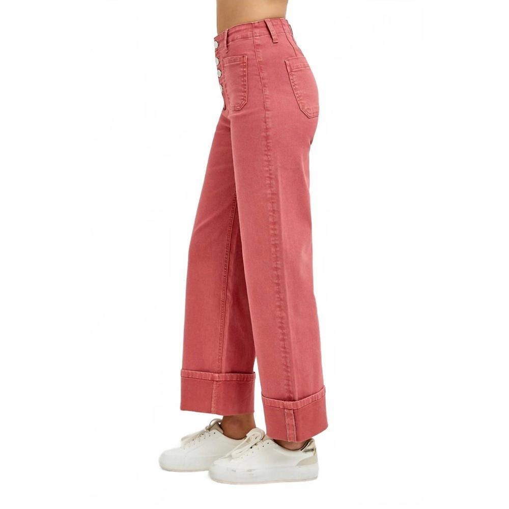 NEW RISEN women's fiery pants in maroon - Picture 2 of 3
